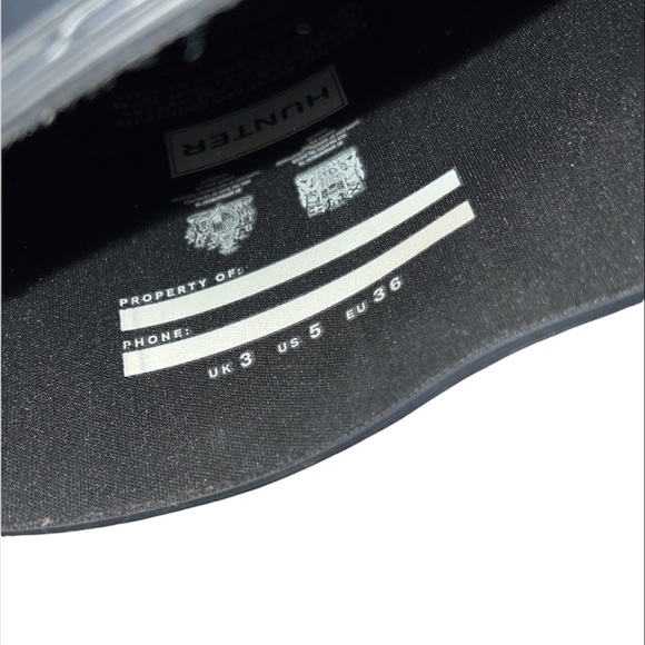 Hunter Original Black Matte Tall Rubber Rain Boots - Picture 9 of 10